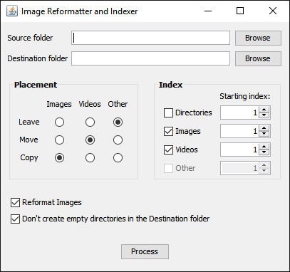 Image Reformatter and Indexer